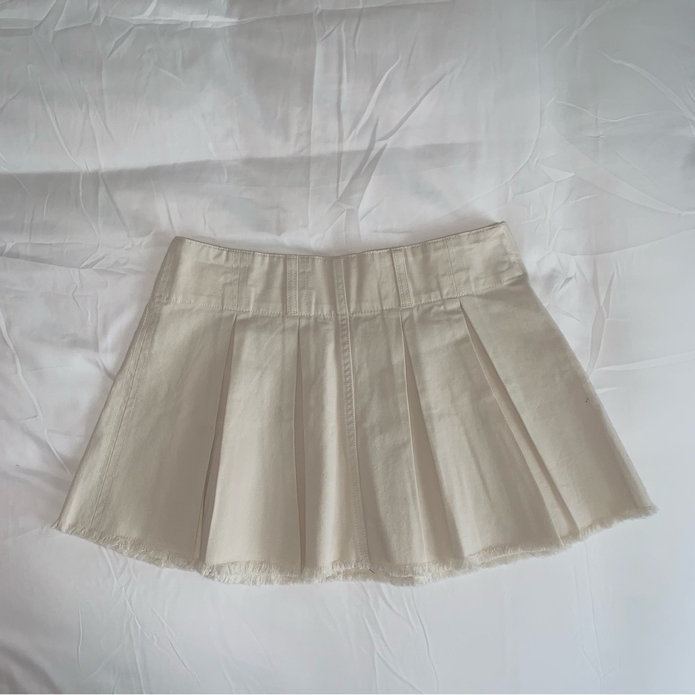 Beige/cream mini skirt from Glassons in US size 2